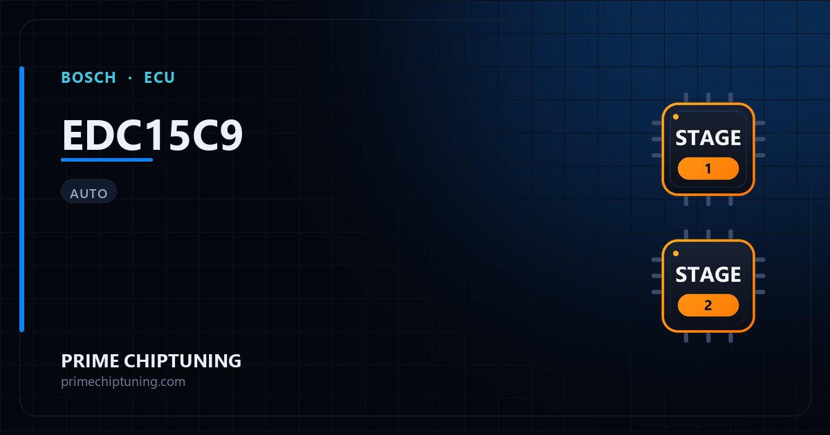 Solutions disponibles pour la famille d'ECU BOSCH EDC15C9 : Reprogrammation Stage 1, Reprogrammation Stage 2