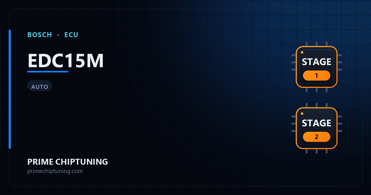 Solutions disponibles pour la famille d'ECU BOSCH EDC15M : Reprogrammation Stage 2, Reprogrammation Stage 1