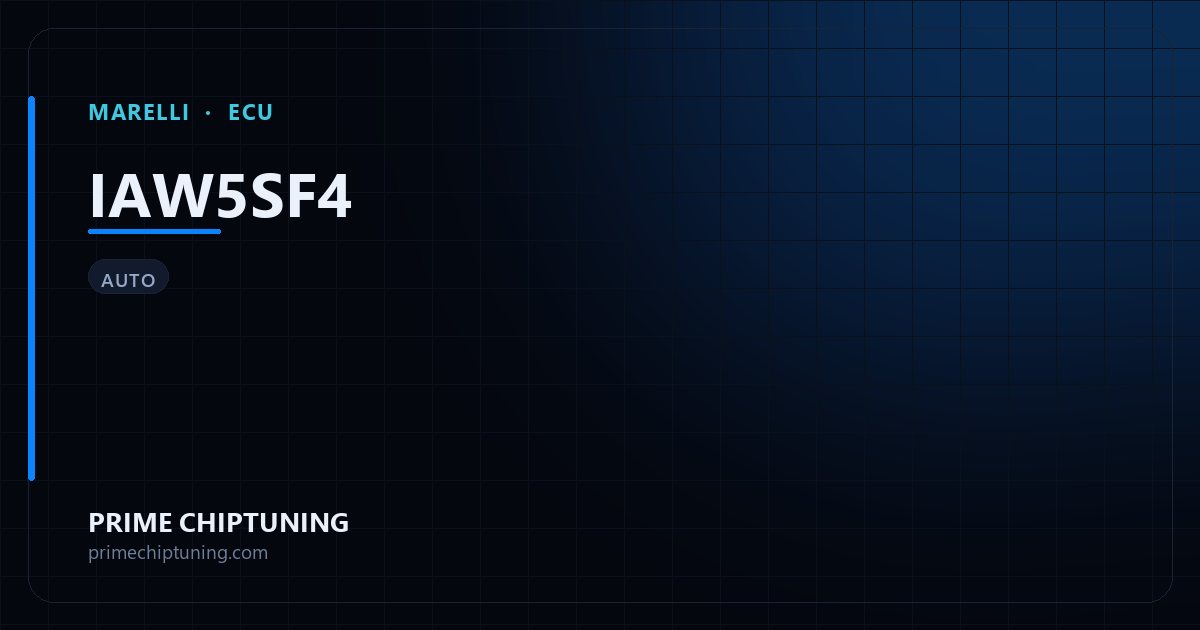 Solutions disponibles pour la famille d'ECU MARELLI IAW5SF4 : 