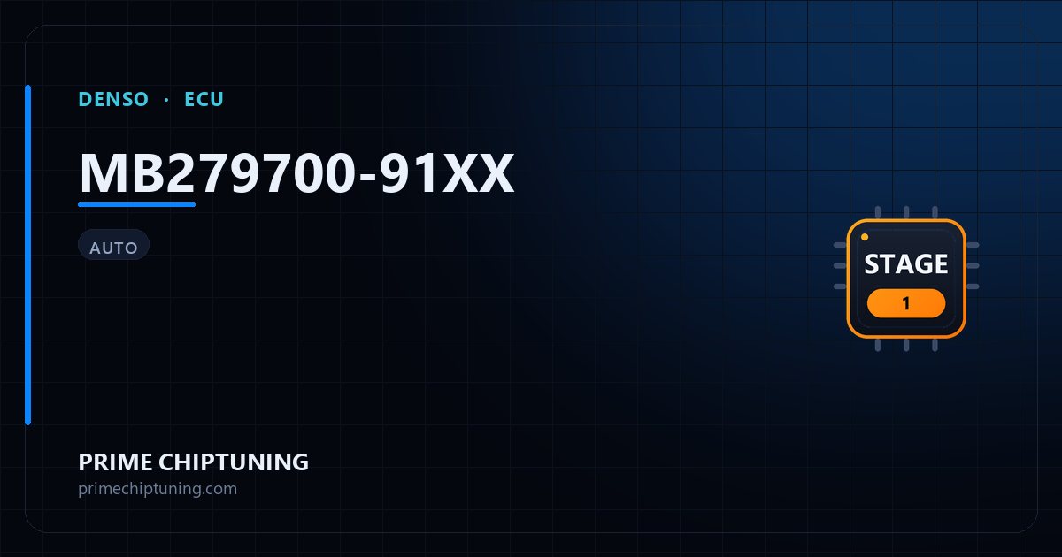 Solutions disponibles pour la famille d'ECU DENSO MB279700-91XX : Reprogrammation Stage 1