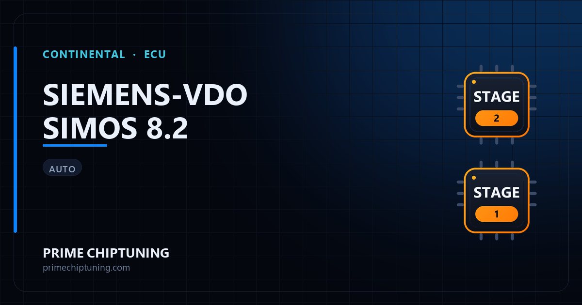 Solutions disponibles pour la famille d'ECU CONTINENTAL SIEMENS-VDO SIMOS 8.2 : Reprogrammation Stage 2, Reprogrammation Stage 1