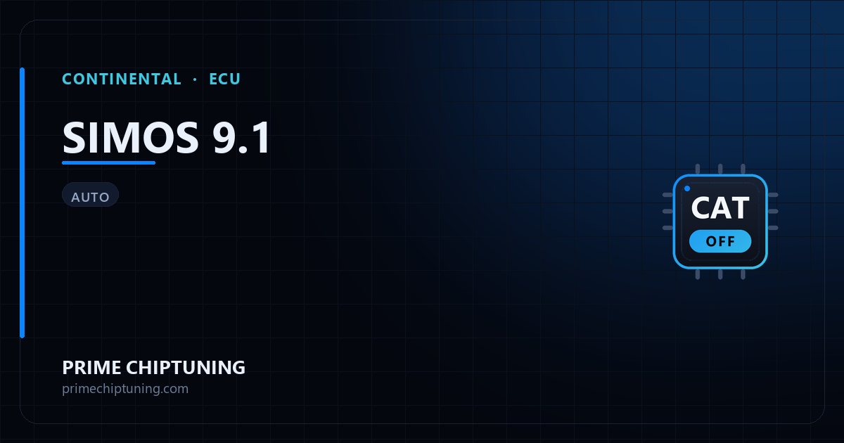 Solutions disponibles pour la famille d'ECU CONTINENTAL SIMOS 9.1 : Décata / Suppression catalyseur