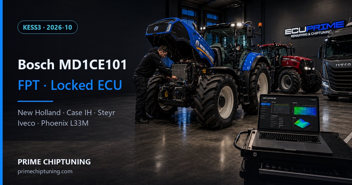 Bosch MD1CE101 verrouillé sur New Holland, Case IH et Iveco : solutions logicielles pour moteurs FPT 2021+
